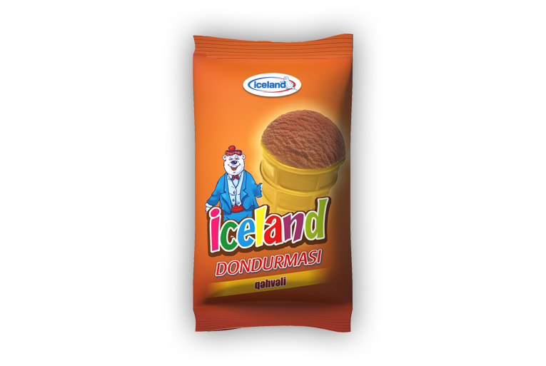 ICELAND | COFFEE FLAVORED ICE CREAM | WAFER CUP