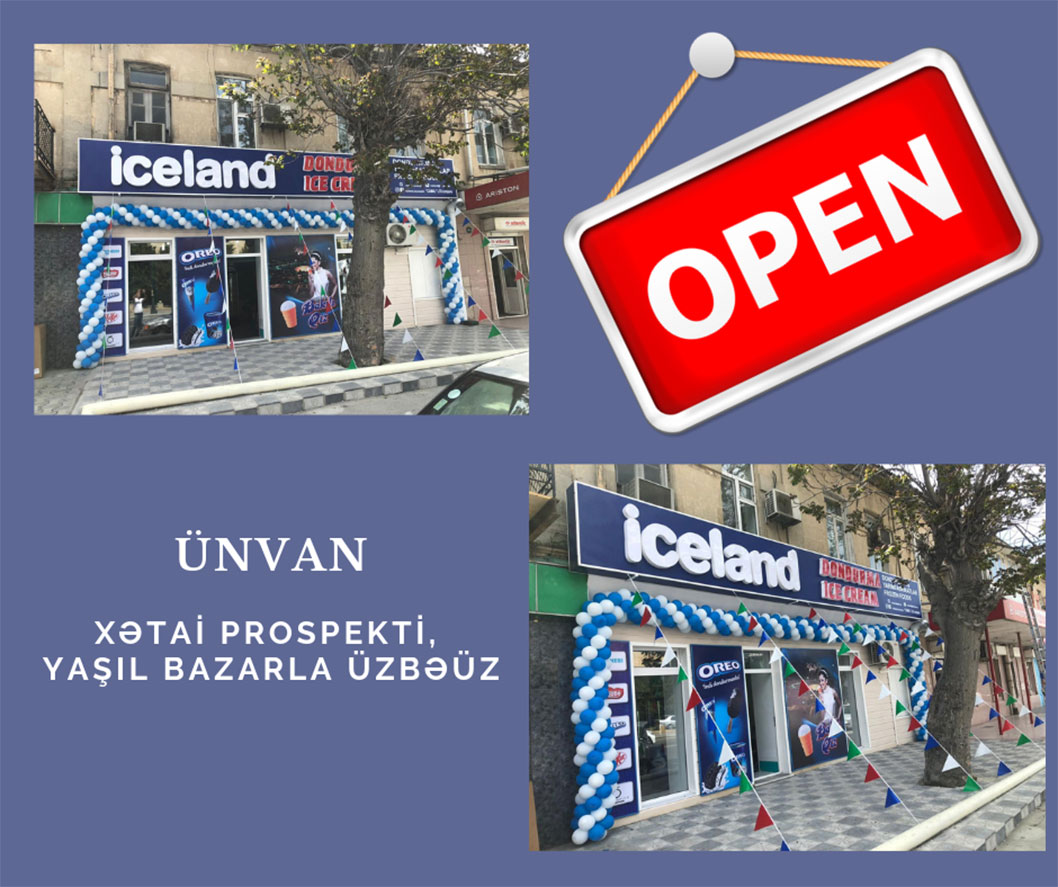 “İCELAND” Mağaza açılışı. Bakı may 2019